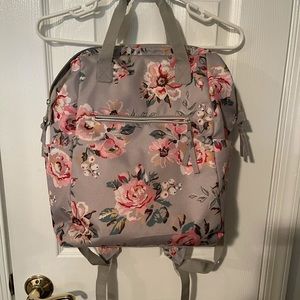 Floral diaper bag